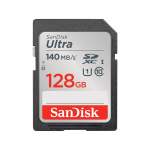 SanDisk Ultra Uhs I 128GB Sd Card 140MB S For Dslr And Mirrorless Cameras 10Y Warranty