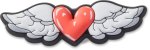 Heart Wings Doodle Jibbitz - Multi Osfa