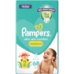 Pampers Size 2 3-8KG Newborn Disposable Nappies 68 Pack