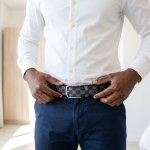 Monochrome Checkered Classic Belt
