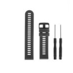 Silicone Plain Watch Strap - Garmin Forerunner 945/ Forerunner 935/ FENIX5 Plus/ FENIX5/ Quatix 5/ Quatix 5 Sapphire/ Approach S60 Grey