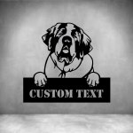 St. Bernards With Custom Text - 450MM Grey