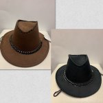 Cowboy Hat With Eagle Badge