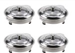 31 Cm Stainless Steel Serving Dishes Set Of 4 3.5 L Single Pan