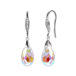 DESTINY Droplet Earring With Swarovski Crystals Aurora Borealis