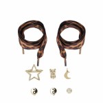 Personalization Kit With Animal Print Pendants -brown
