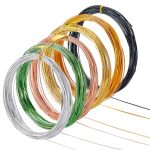 Benecreat 196FT 6 Colors Flat Aluminum Wire 0.5X1MM Multi Colored Cloisonne Enamel Wire For Diy Craft Jewelry Making Wiry Enamel
