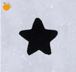 Sweet Dreams Star - Black Soft Toy Teddy No Hanging Loop