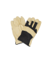 Beige Vip Cowhide Gloves With Mesh Back For Ventilation