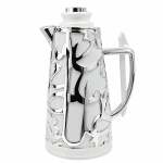Arabic Flask White & Silver