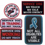 Service Dog Patches In Training Not All Disabilities Are Visible I'm Working Please Don't Pet Me Working No Touch No Talk No Eye