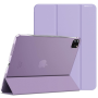 Smart Case & Stand For Ipad Pro 11 2024 -auto Flip Case- Purple