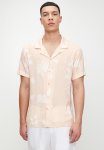 Guess Short Sleeve Island Cutout Shirt - Watercolor Cutout Tangerine Cream