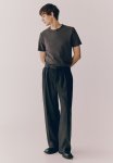 Regular Fit Knitted T-Shirt - Dark Grey