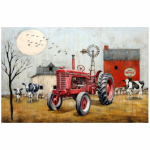 Bolster Cushion Vintage Tractor