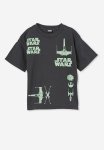 Cotton On License Drop Shoulder Short Sleeve Tee - Lcn Luc Phantom star Wars Glow