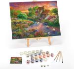 Ledgebay Diy Paint By Numbers Kit For Adults Framed Canvas Beginner To Advanced Paint By Numbers Kit Kits Include Acrylic Paint