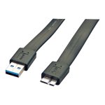 Lindy 3M USB3.0 Flat A-m To Micro-b Cable 31472