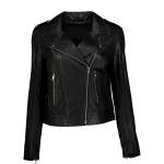 Women's Siciliana Leather Biker Jacket - M