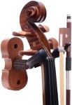 Violin Wall Mount Violin Hanger Mahogany Violin Viola Stand With Bow Hook