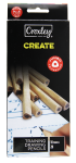 Create Triangular Graphite Drawing Pencils - 2B Pack Of 10