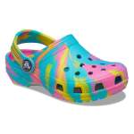Classic Marbled Clog Kids - Digital Aqua multi J6