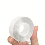 3 Rolls Super Strong Double Sided Adhesive Tape Washable Reusable Waterproof Transparent Double Tape Suit For Kitchen Bathroom S