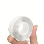 3 Rolls Super Strong Double Sided Adhesive Tape Washable Reusable Waterproof Transparent Double Tape Suit For Kitchen Bathroom Supplies