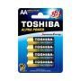 Toshiba LR6GCH Alpha Power Alkaline Aa Batteries - 4