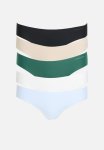 Cotton On Party Pants Seamless Bikini Brief 5PK-BLACK FRAPPE CREAM EIFFEL Sky pine
