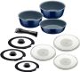 Tramontina 10 PC Multipurpose Blue Aluminium Cookware Set Ceramic Coating