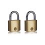 40MM Brass Padlock - Duo Pack