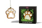 Party Rock Paw Print Glass Ornament Animal Collection