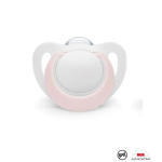 Nuk Silicone Star Soother 0-6 Months Rose