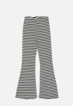 PoP Candy Striped Boot Leg Pants - Black & White