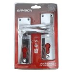 Samson Door Handles And Cylinder Lock Silver 15CM