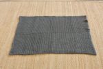 Throw Moss Stitch Charcoal Knitted 130X170CM