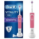 Oral-B Vitality 100 3D Rechargeable Toothbrush White Pink