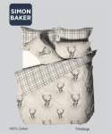 Simon Baker Stag Beige Cotton Printed Duvet Cover Set Various Sizes - Beige Queen 230CM X 200CM + 2 Pillowcases 45CM X 70CM