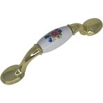 Classic Handle With Porcelain Insert And Flower Print