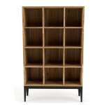 Holly Vertical Cubicle Shelf - Blackwood
