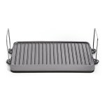 2 Burner Wide Gas Or Fire Cast Iron Grill Plate