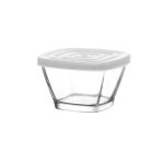 1 Piece 315ML Square Jar With White Lid