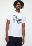 Alpha Industries Rainbow Print T - White