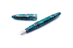 Leonardo Furore Fountain Pen Aquapetra With Rhodium Trim M