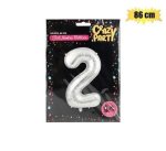 Balloon Helium Foil Silver 2 65CM F-02