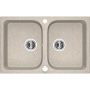 Celia Granite Sink 2 Bowl - Beige