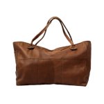 Oversized Lined Leather Tote