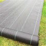 1 Roll Garden Landscape Fabric Weed Barrier Heavy Duty Driveway Gardening Mat Polypropylene Ground Cover Flower Vegetable Raised Beds Lawn Yard Landscaping Cloth Black