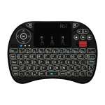 Rii Qwerty Rgb Backlighting Media Touchpad With Scroll Wheel - Black - X8+